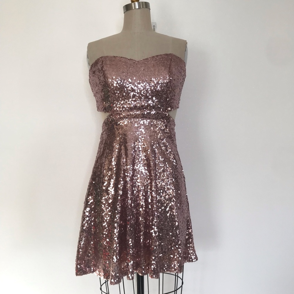 Sequin pink dress Speechless 9 pink sequin mini dress